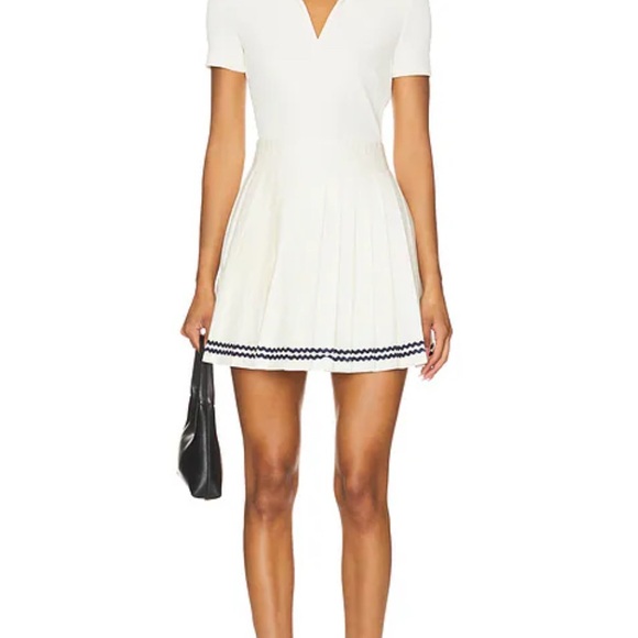 SAYLOR Dresses & Skirts - SAYLOR Ivory Mini Dress with Navy Blue Accents, NWT